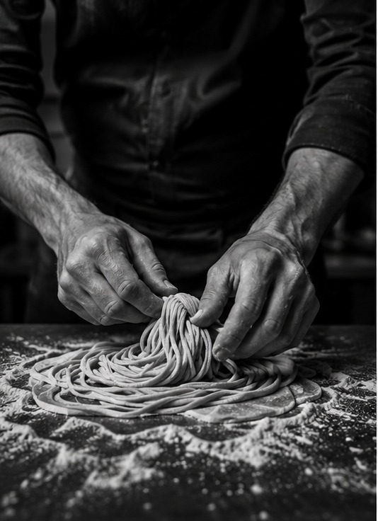 Mains en cuisine, geste précis